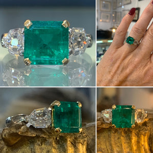 The Andrea Emerald Ring