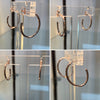 Half Moon  Gold Hoops